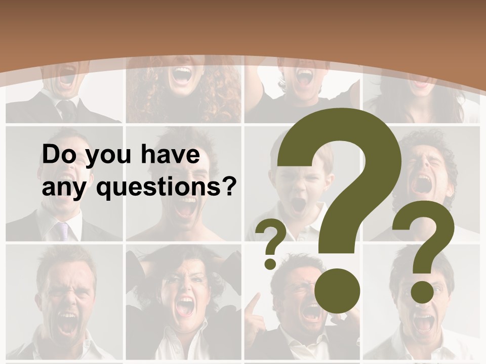 Senior Rage Fury PowerPoint Template