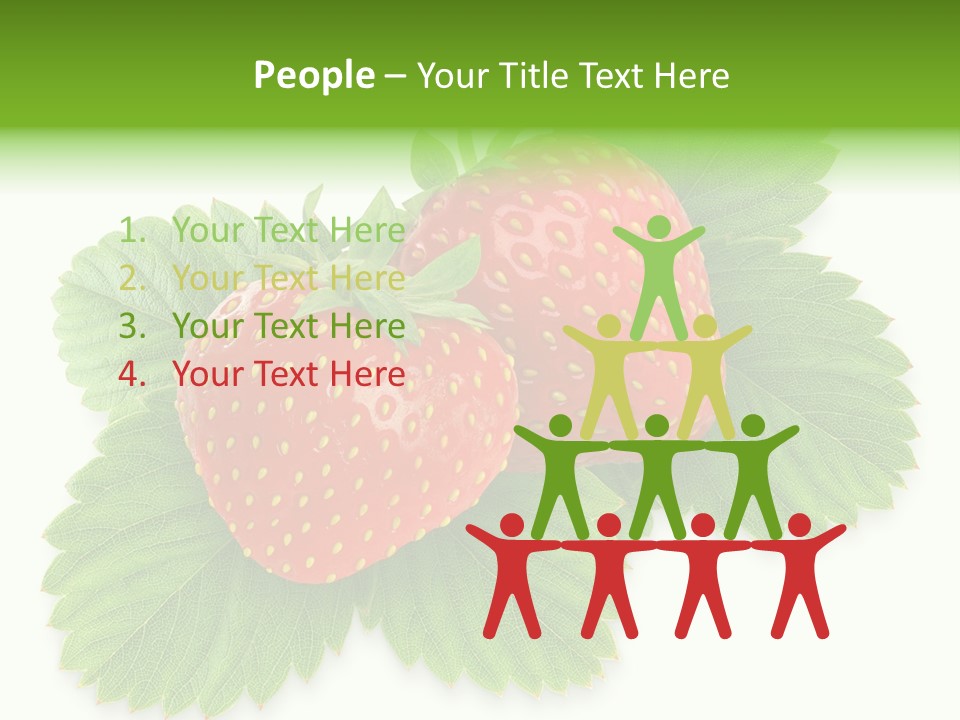 Delicious White Group PowerPoint Template