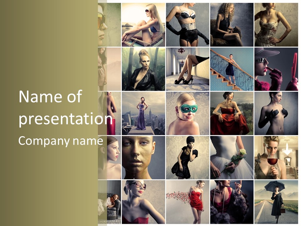 Mask Sea Lifestyle PowerPoint Template