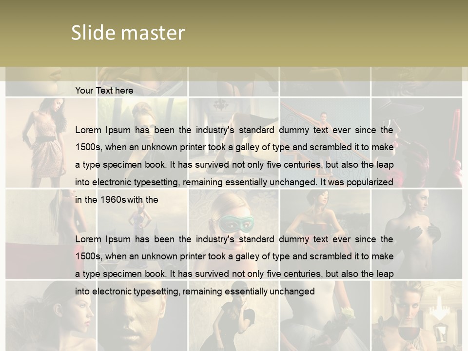 Mask Sea Lifestyle PowerPoint Template