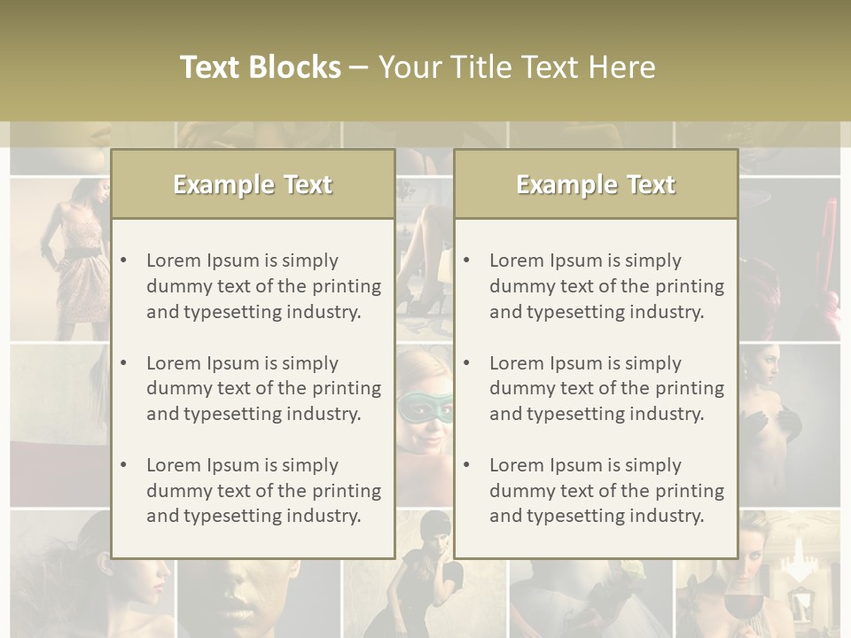 Mask Sea Lifestyle PowerPoint Template