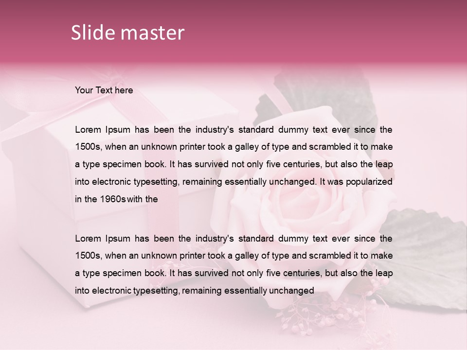 Romance Valentine Birthday PowerPoint Template