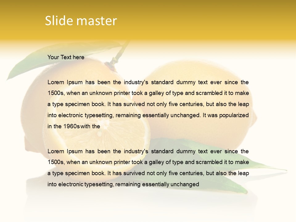 Juicy Fruit Food PowerPoint Template