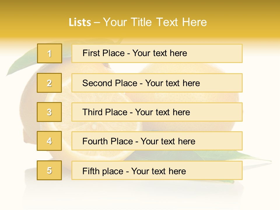 Juicy Fruit Food PowerPoint Template