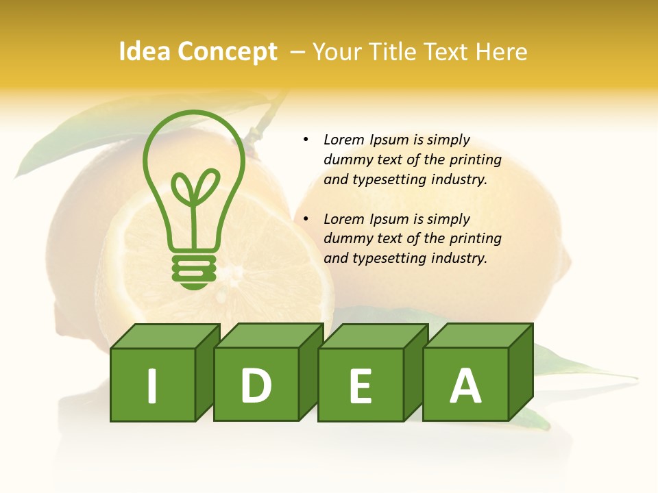 Juicy Fruit Food PowerPoint Template