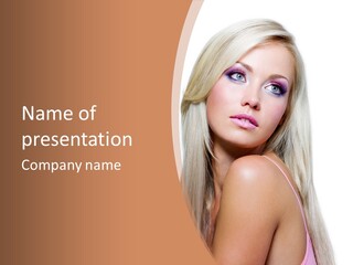 Glamour Pretty Female PowerPoint Template