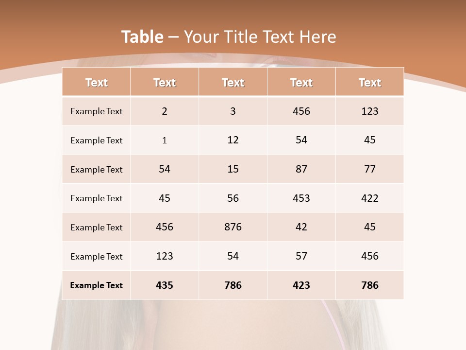 Glamour Pretty Female PowerPoint Template