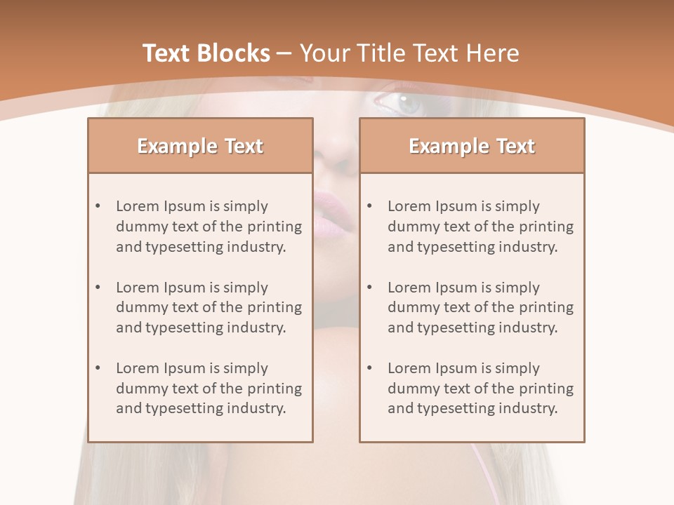 Glamour Pretty Female PowerPoint Template