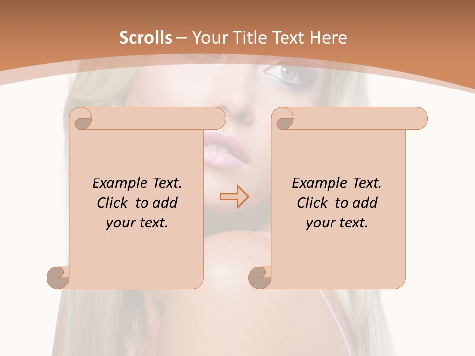 Glamour Pretty Female PowerPoint Template