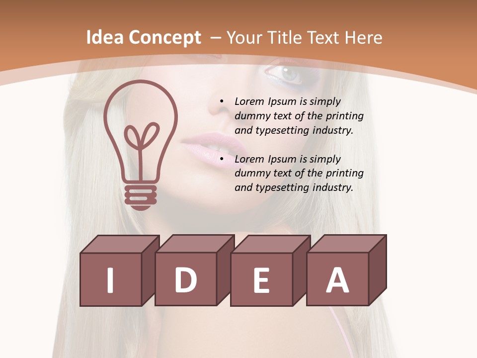 Glamour Pretty Female PowerPoint Template