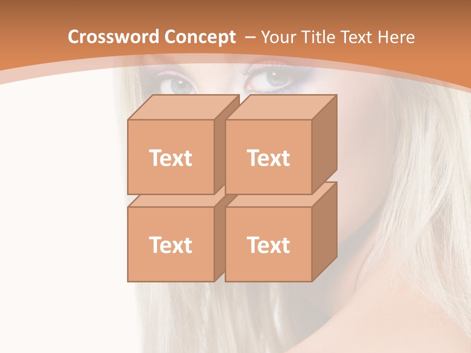 Sensual Face One PowerPoint Template