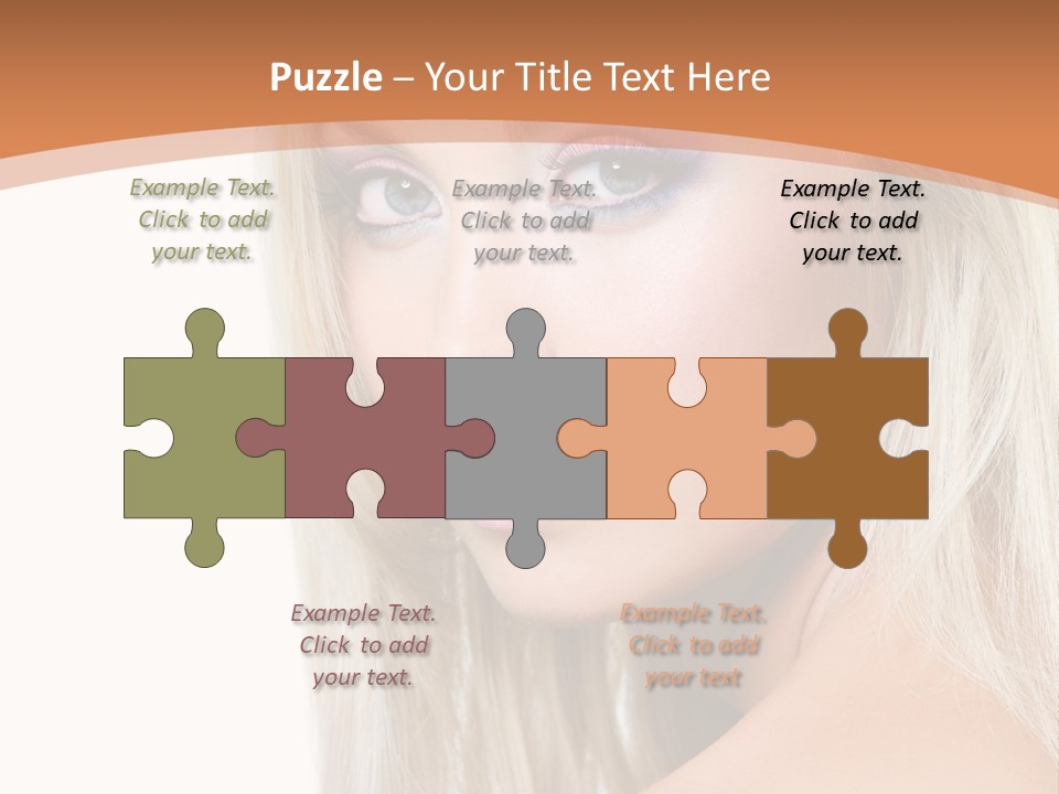 Sensual Face One PowerPoint Template