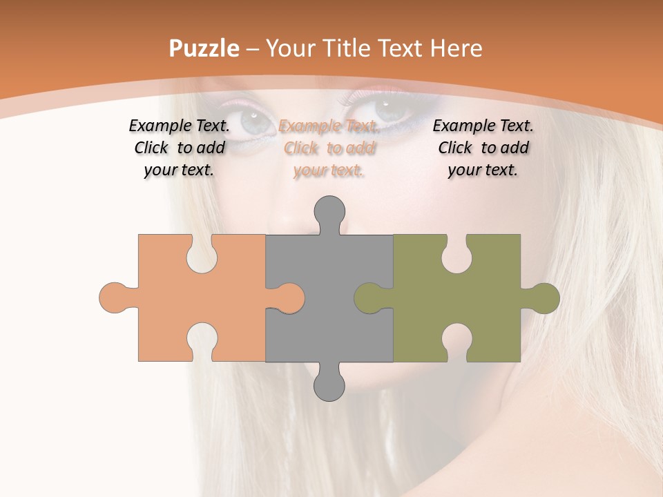 Sensual Face One PowerPoint Template