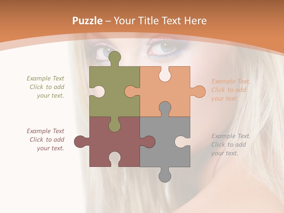 Sensual Face One PowerPoint Template