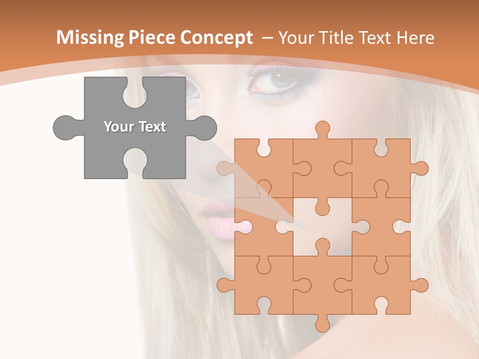 Sensual Face One PowerPoint Template