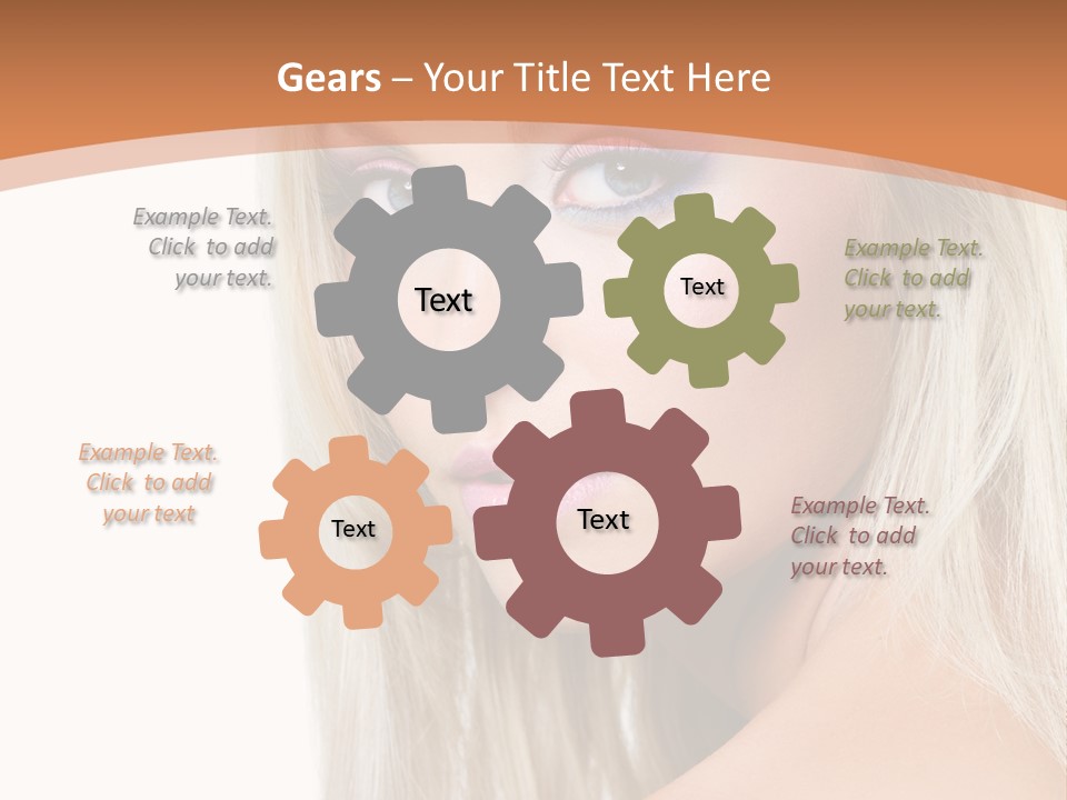 Sensual Face One PowerPoint Template