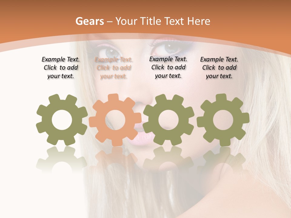 Sensual Face One PowerPoint Template