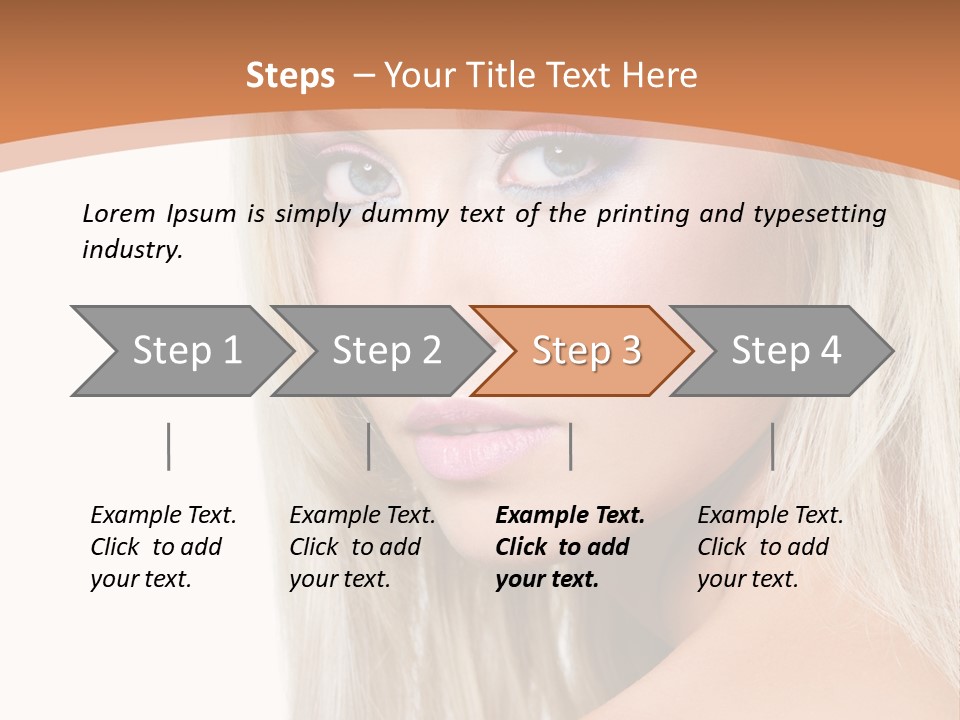 Sensual Face One PowerPoint Template