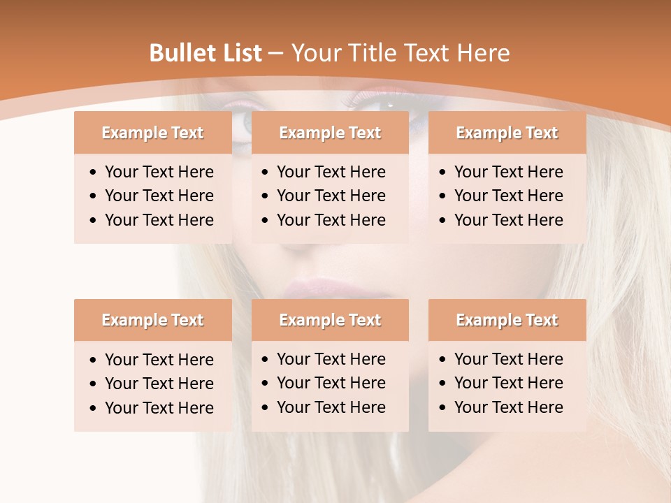 Sensual Face One PowerPoint Template