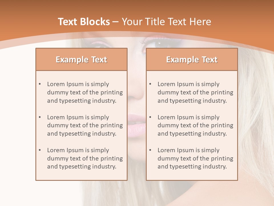 Sensual Face One PowerPoint Template