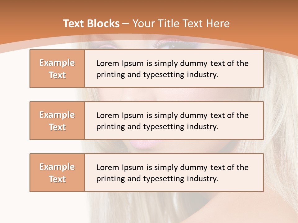 Sensual Face One PowerPoint Template