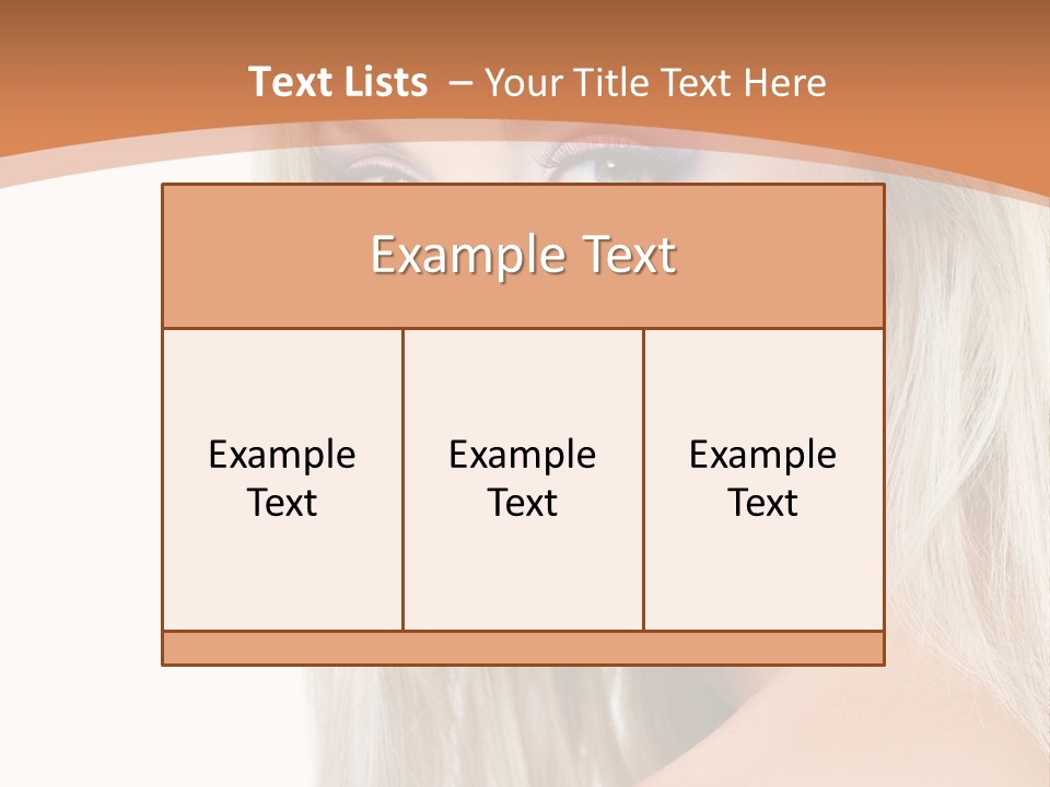 Sensual Face One PowerPoint Template
