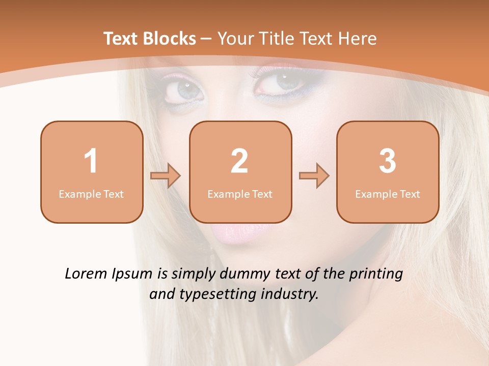 Sensual Face One PowerPoint Template