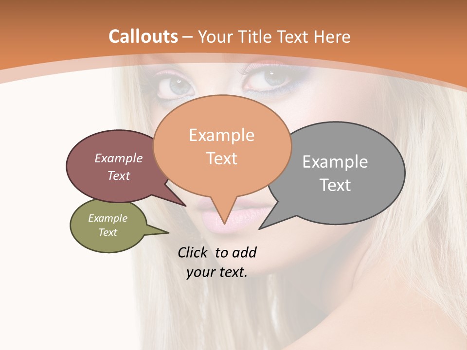 Sensual Face One PowerPoint Template