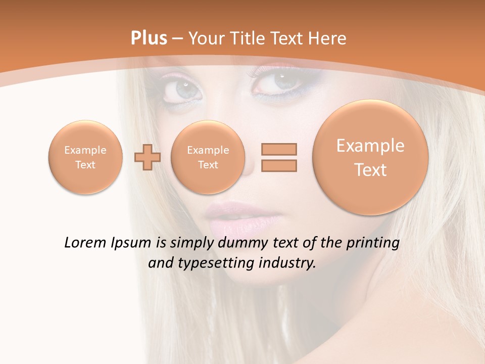 Sensual Face One PowerPoint Template