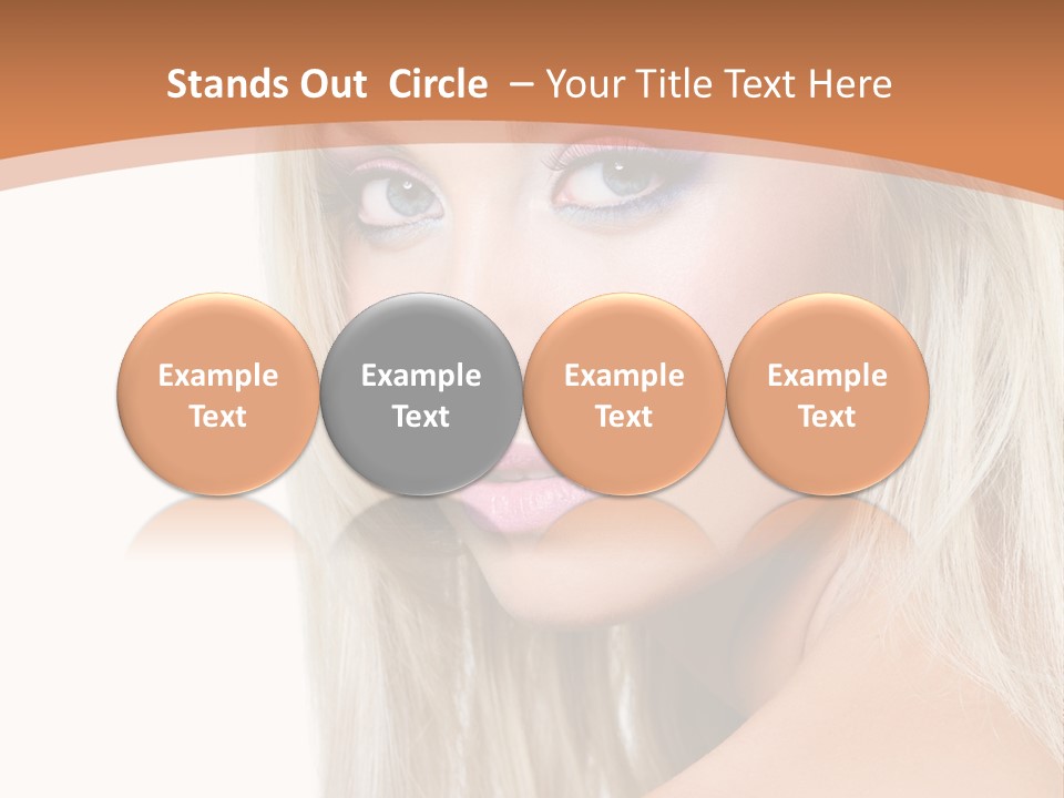 Sensual Face One PowerPoint Template