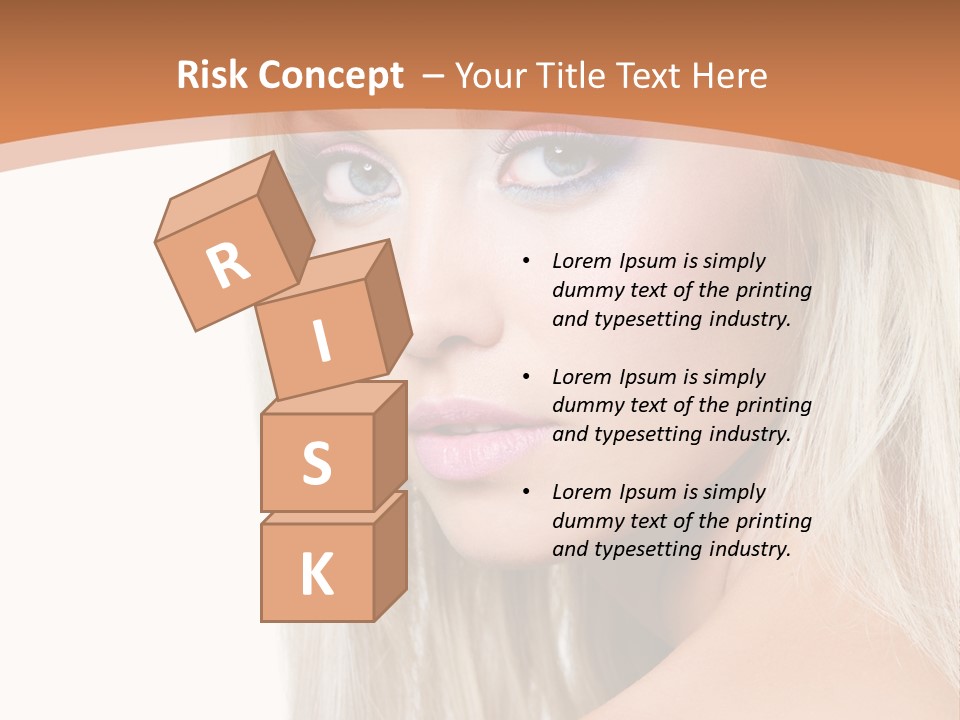 Sensual Face One PowerPoint Template