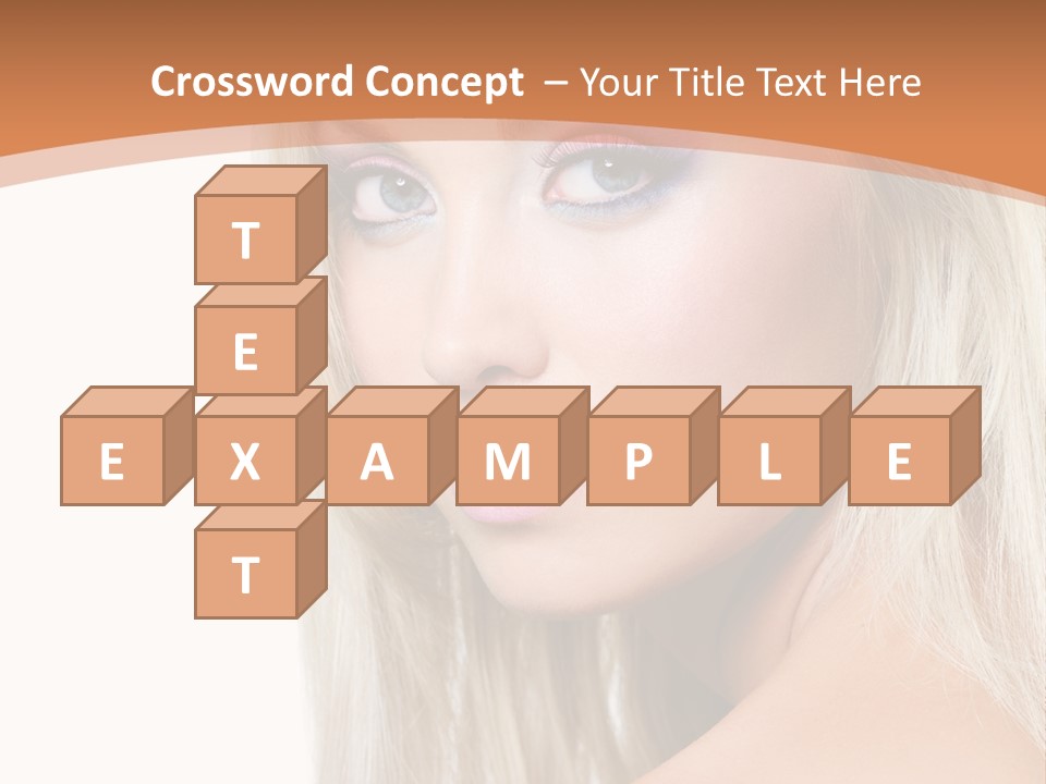 Sensual Face One PowerPoint Template