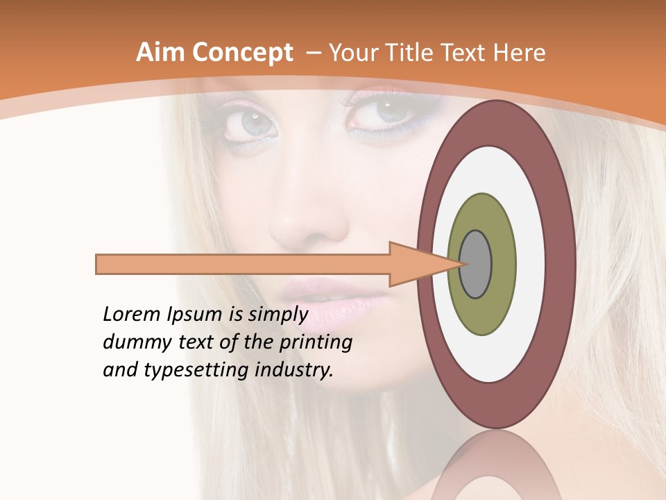 Sensual Face One PowerPoint Template