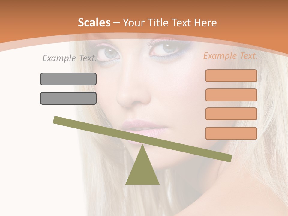 Sensual Face One PowerPoint Template