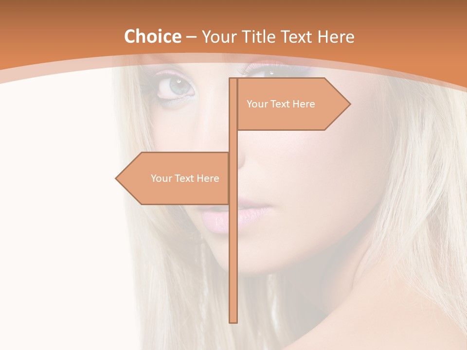 Sensual Face One PowerPoint Template