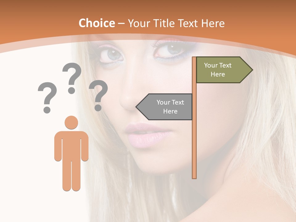 Sensual Face One PowerPoint Template