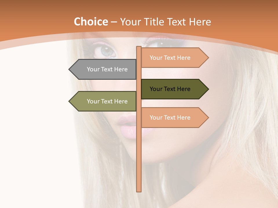 Sensual Face One PowerPoint Template