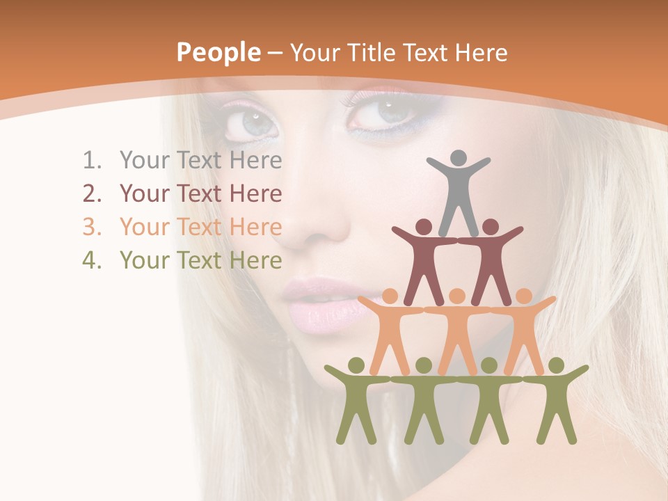 Sensual Face One PowerPoint Template