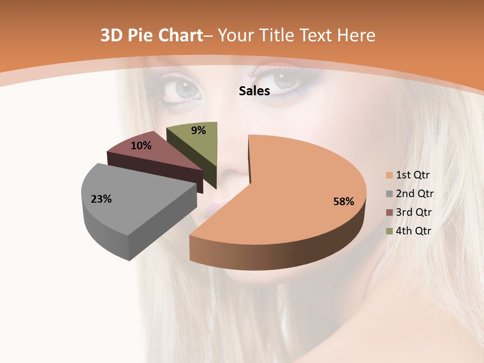 Sensual Face One PowerPoint Template