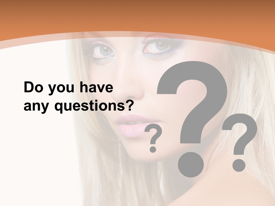 Sensual Face One PowerPoint Template