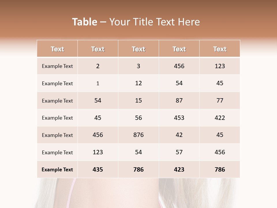 Vibrant Color Portrait Woman PowerPoint Template