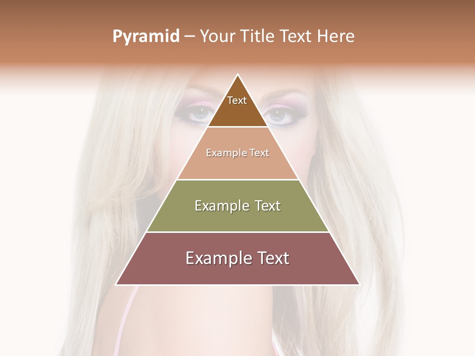 Vibrant Color Portrait Woman PowerPoint Template