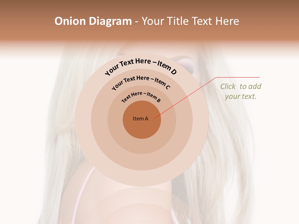 Vibrant Color Portrait Woman PowerPoint Template