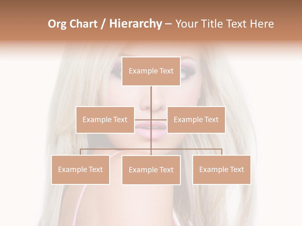 Vibrant Color Portrait Woman PowerPoint Template