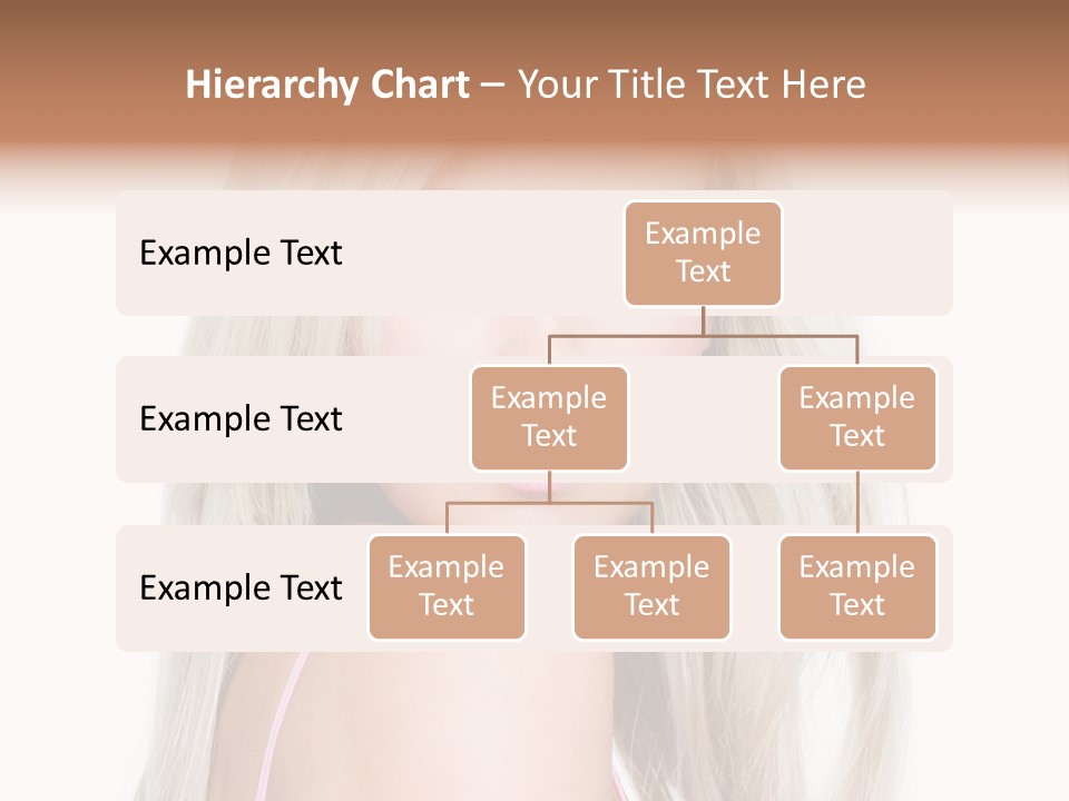 Vibrant Color Portrait Woman PowerPoint Template