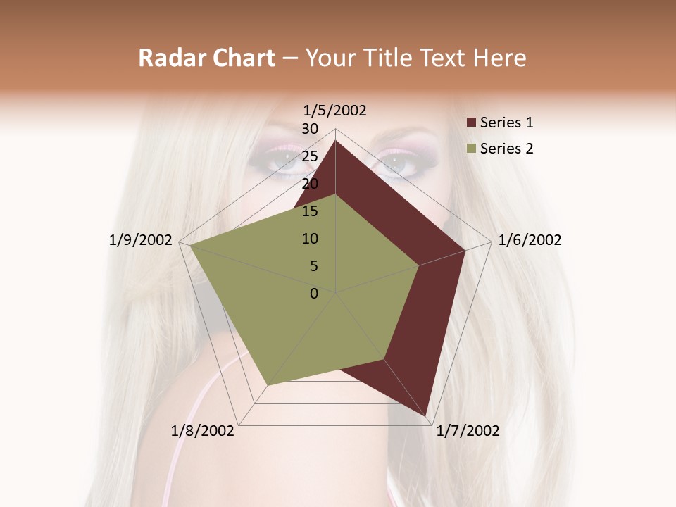 Vibrant Color Portrait Woman PowerPoint Template