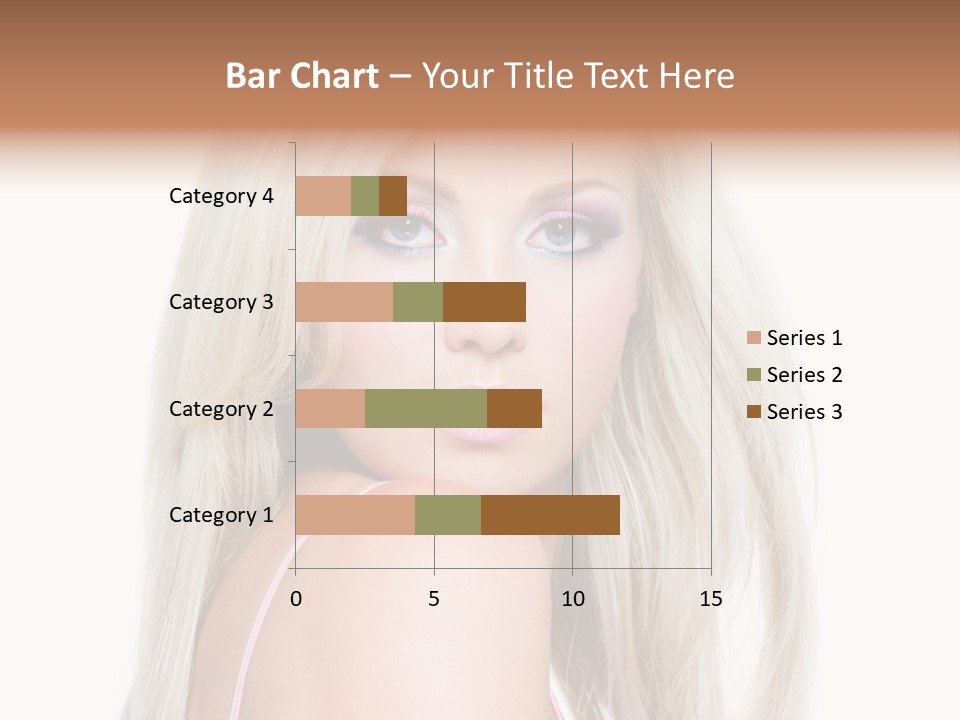 Vibrant Color Portrait Woman PowerPoint Template