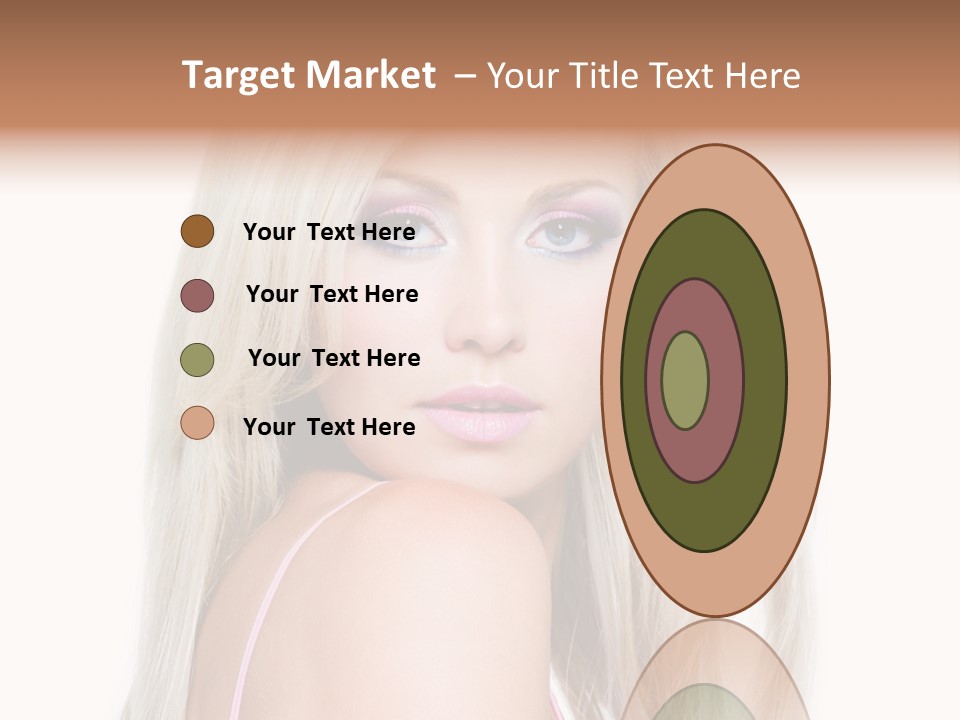 Vibrant Color Portrait Woman PowerPoint Template