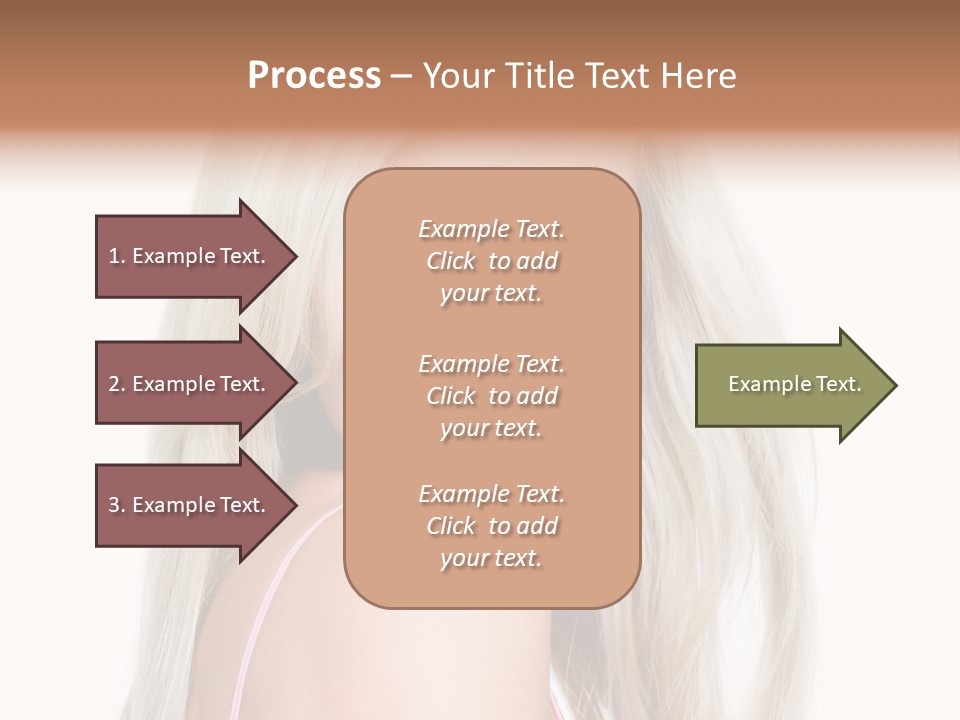 Vibrant Color Portrait Woman PowerPoint Template
