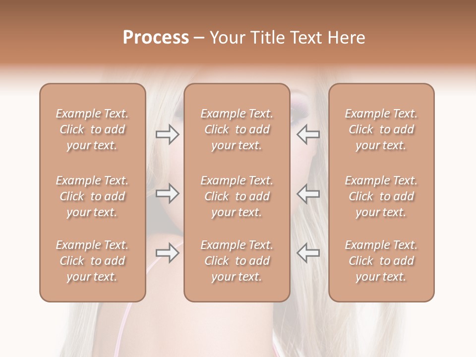 Vibrant Color Portrait Woman PowerPoint Template